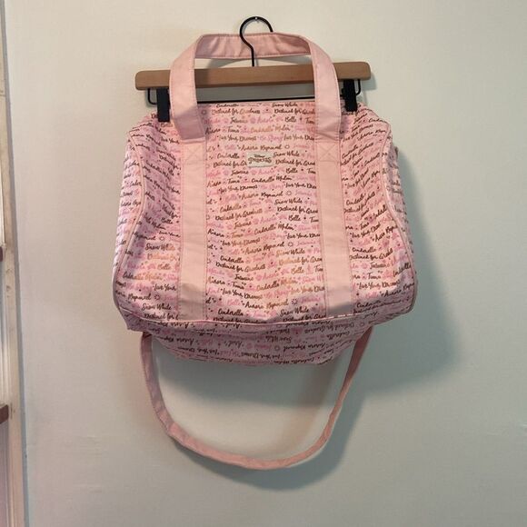 Disney Parks Pink Cinderella Belle Princess Small Overnight Duffle Bag - Picture 4 of 12